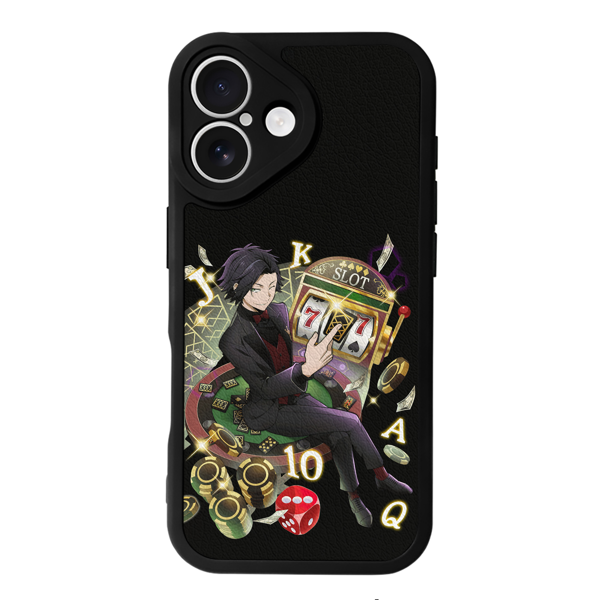 （画像用） 文豪ストレイドッグス Bungo Stray Dogs 【iPhone 16シリーズ対応】シリコンスマホケース（レザー調） 材質：シリコン